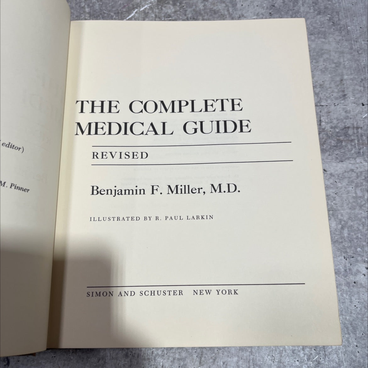 the complete medical guide revised book, by benjamin f. miller, m.d., 1967 Hardcover image 2