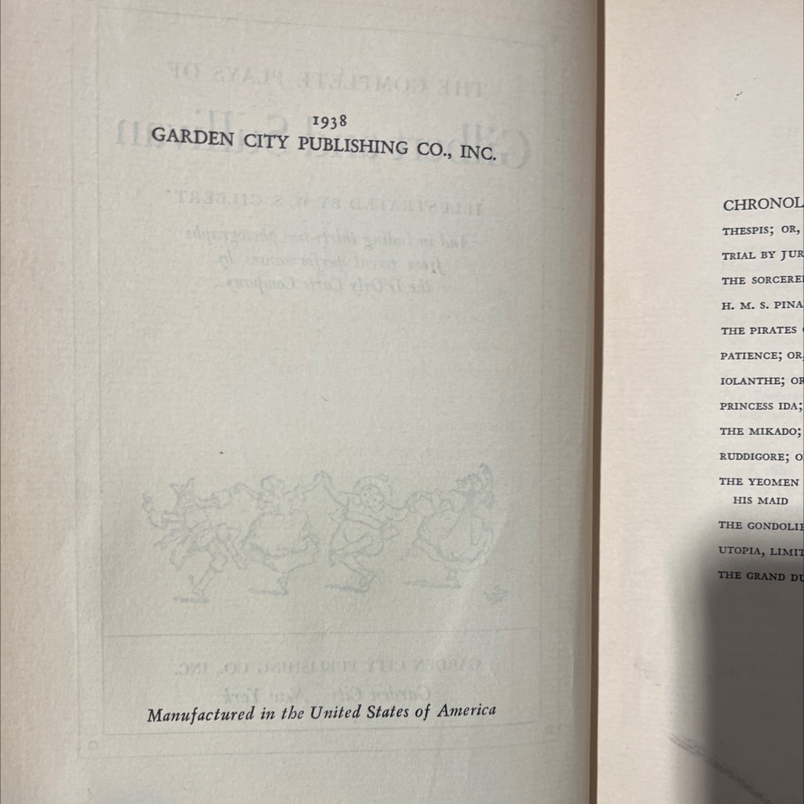 the complete plays of gilbert and sullivan book, by w. s. gilbert, 1938 Hardcover image 3
