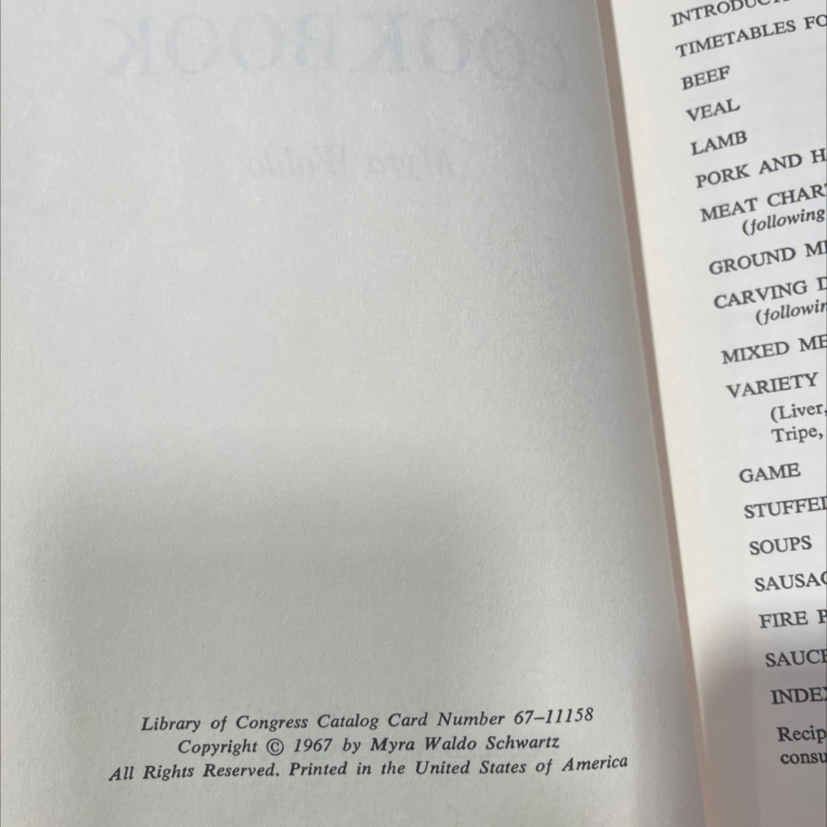 the complete round-the-world meat cookbook book, by myra waldo, 1967 Hardcover image 3