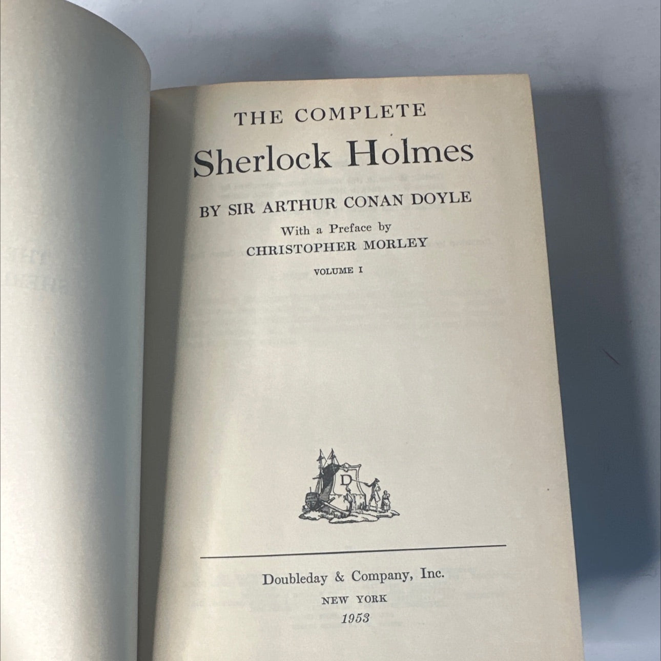2 books - the complete sherlock holmes book, by sir arthur conan doyle, 1953 Hardcover, Vintage image 2