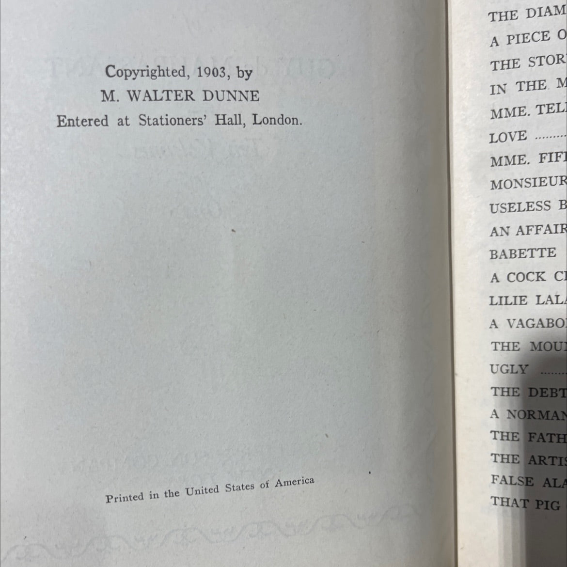 the complete short stories of guy de maupassant book, by guy de maupassant, 1903 Leather image 3