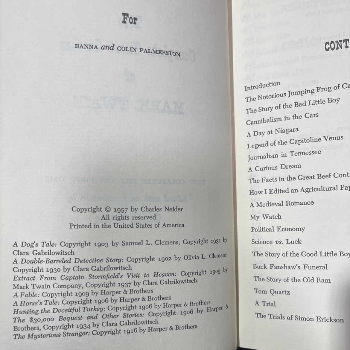 the complete short stories of mark twain now collected for the first time book, by mark twain, 1957 Hardcover image 3
