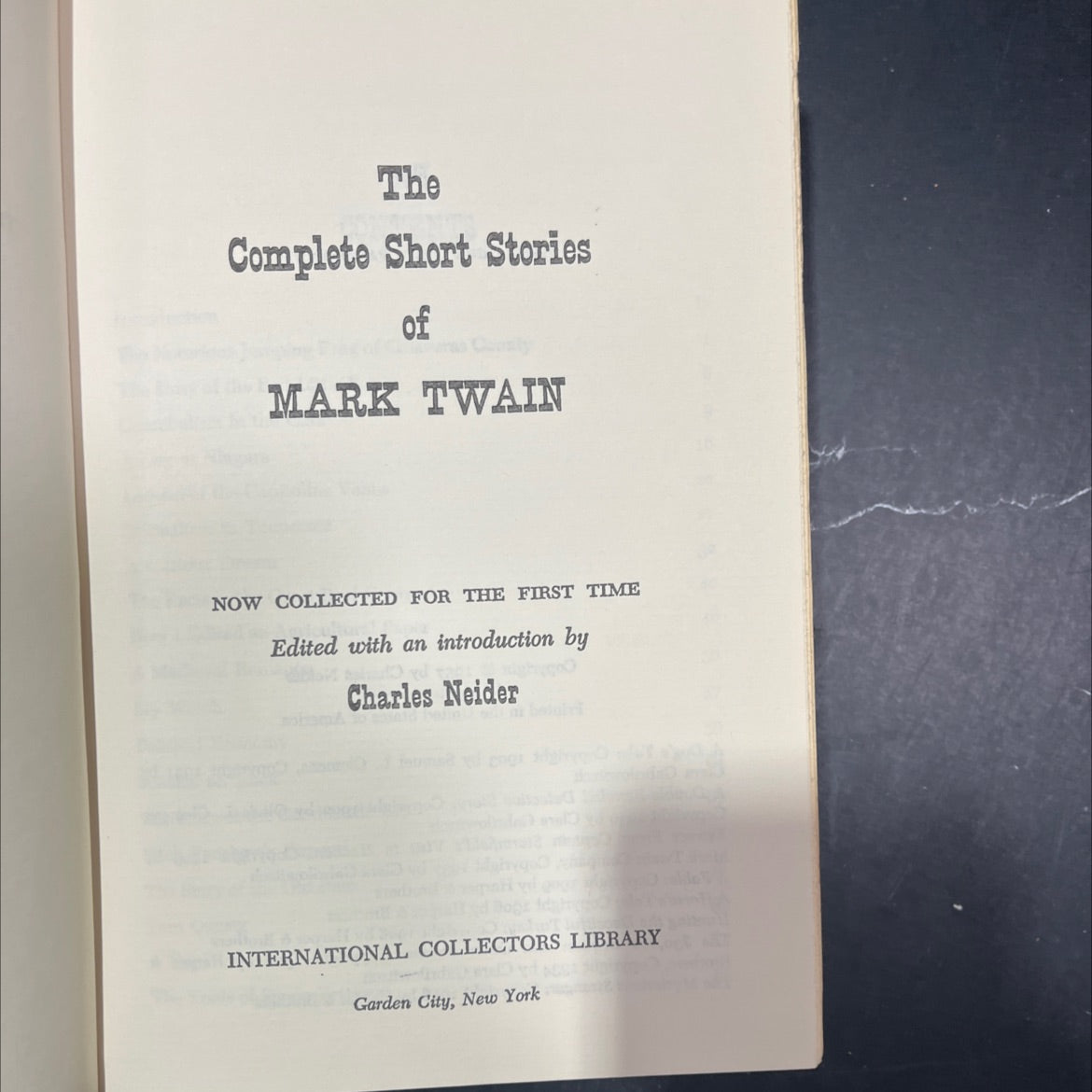 the complete short stories of mark twain now collected for the first time book, by mark twain, 1957 Hardcover image 2