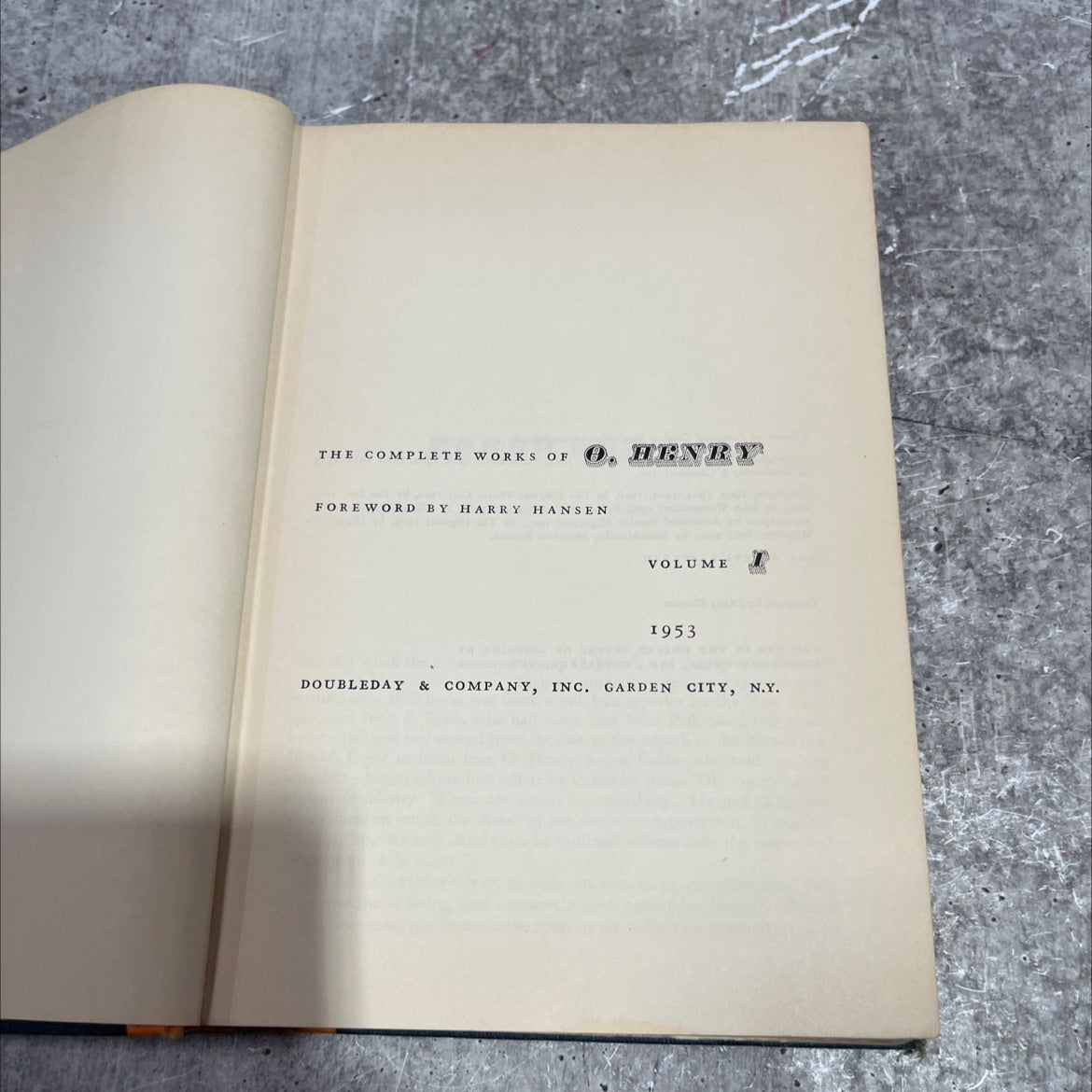 the complete works of henry book, by O. Henry, 1953 Hardcover image 2