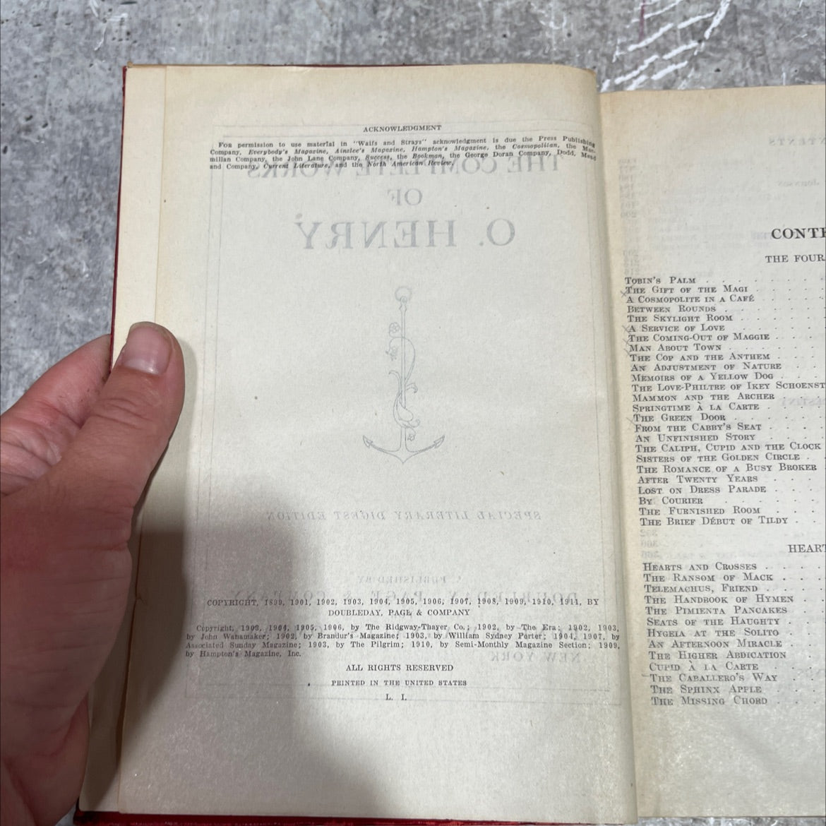 the complete works of o. henry book, by o. henry, 1926 Hardcover image 3