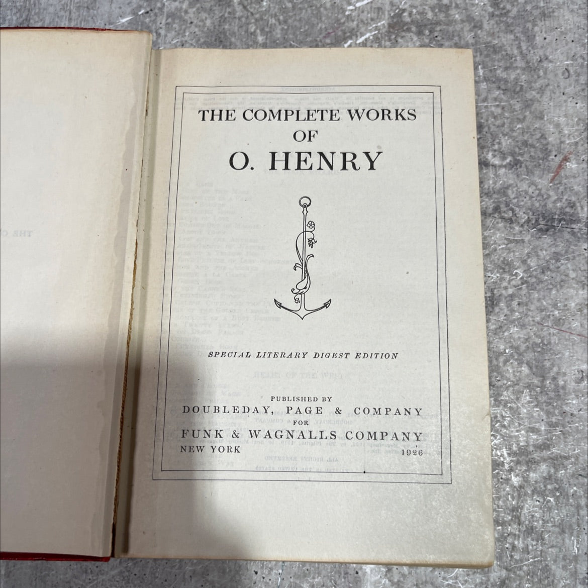 the complete works of o. henry book, by o. henry, 1926 Hardcover image 2