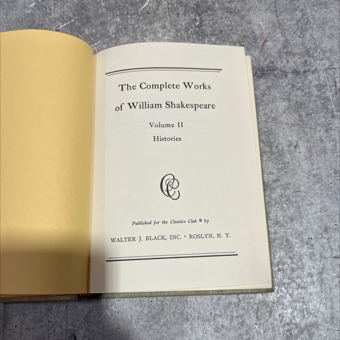 the complete works of william shakespeare volume ii histories book, by william shakespeare, 1965 Hardcover image 2