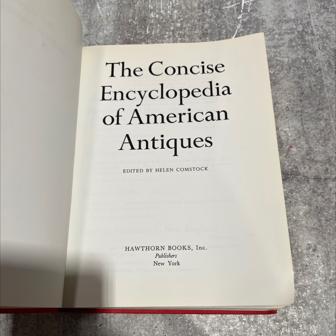 the concise encyclopedia of american antiques book, by helen comstock, 1970 Hardcover image 2