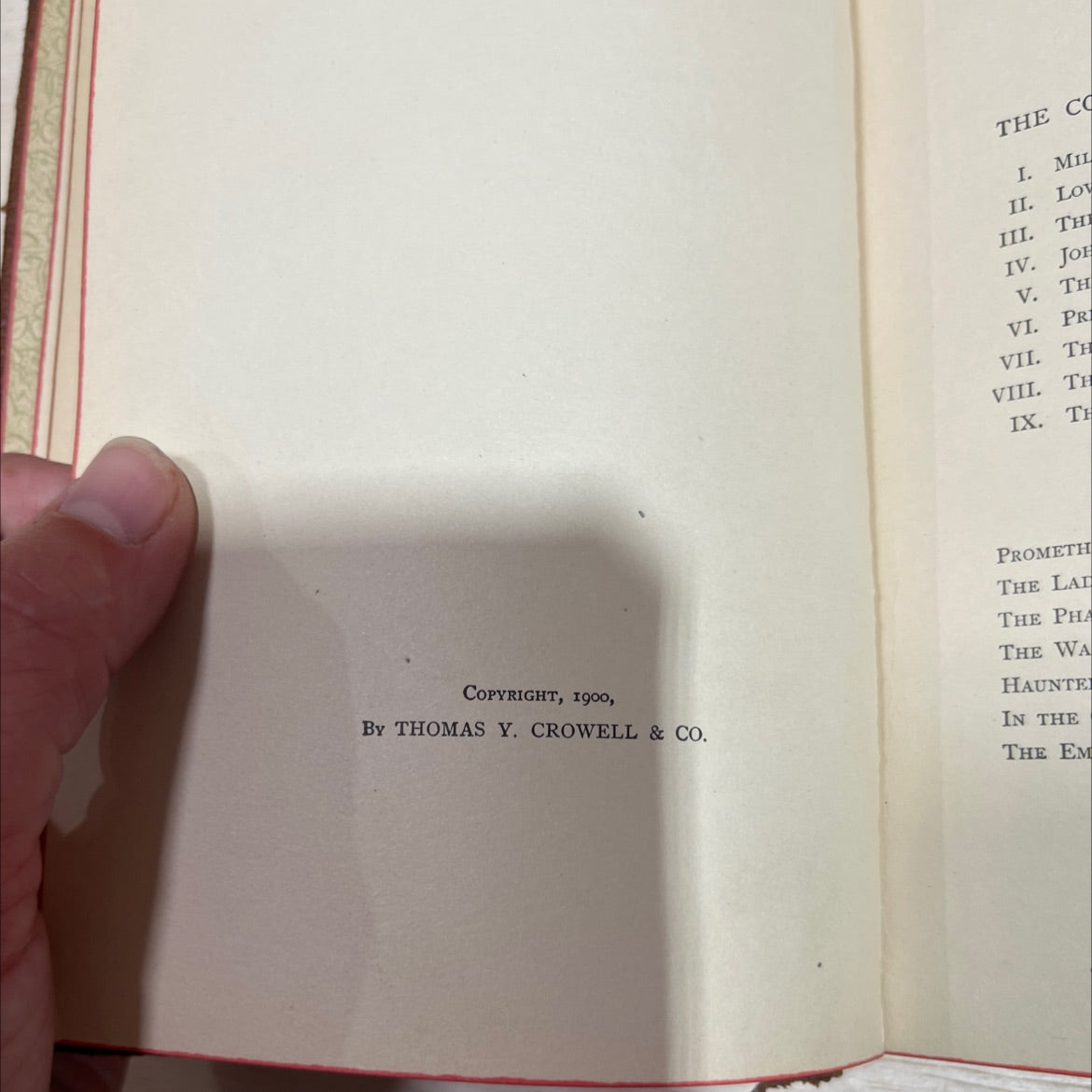 the courtship of miles standish and other poems book, by henry wadsworth longfellow, 1900 Leather image 3