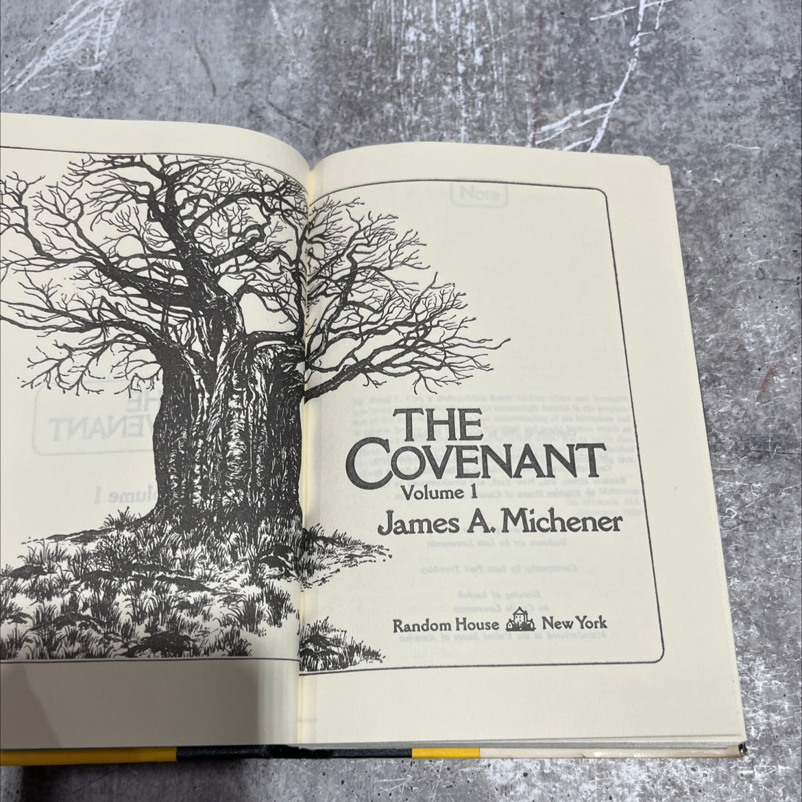 the covenant book, by james a. michener, 1980 Hardcover image 2