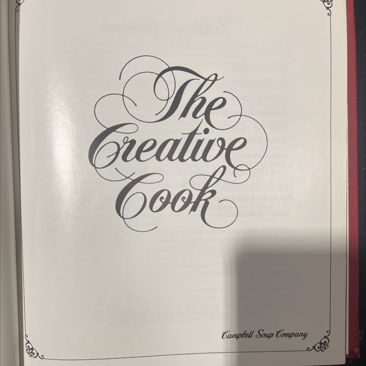 the creative cook book, by campbell soup company, 1978 Hardcover image 2