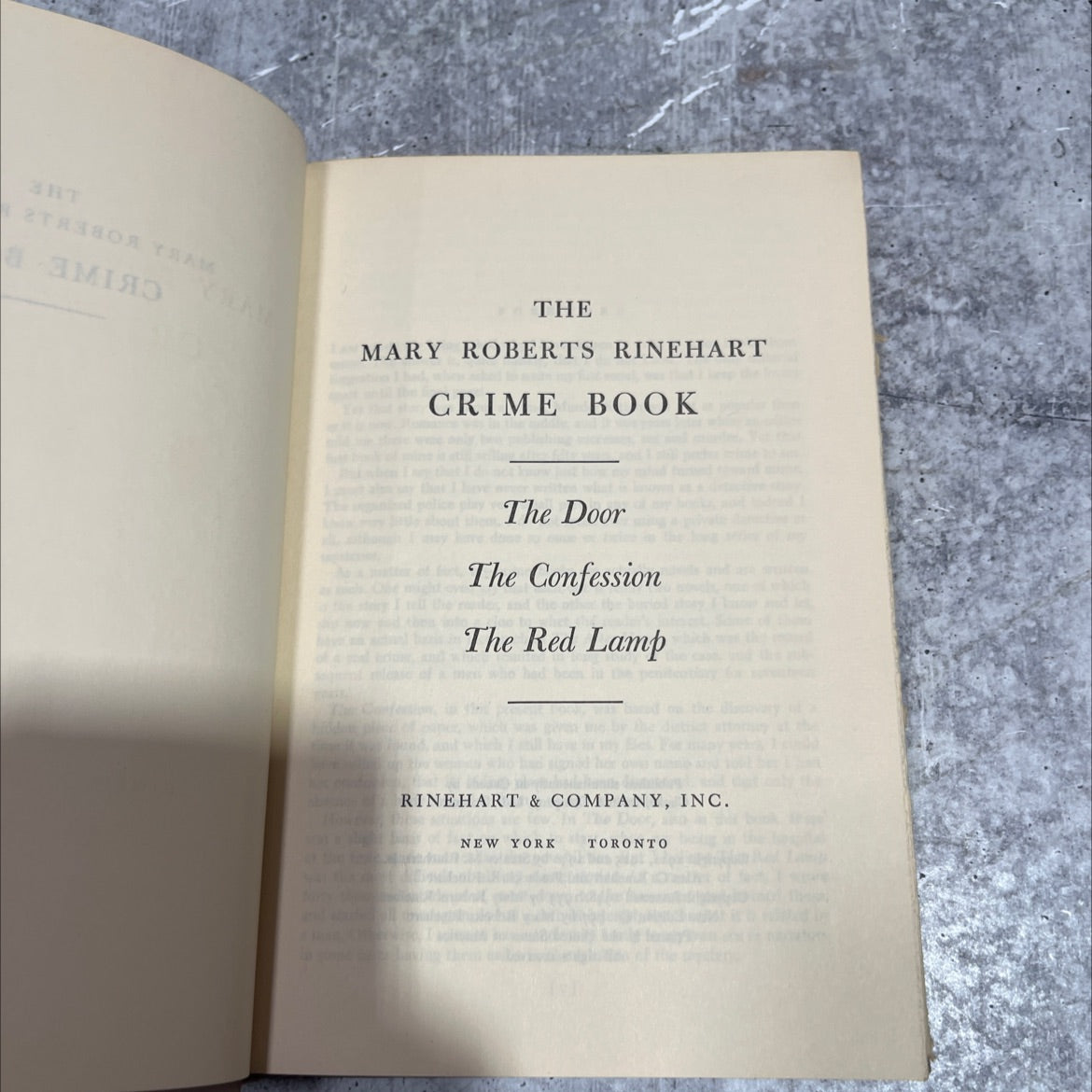 the crime book book, by mary roberts rinehart, 1957 Hardcover image 2
