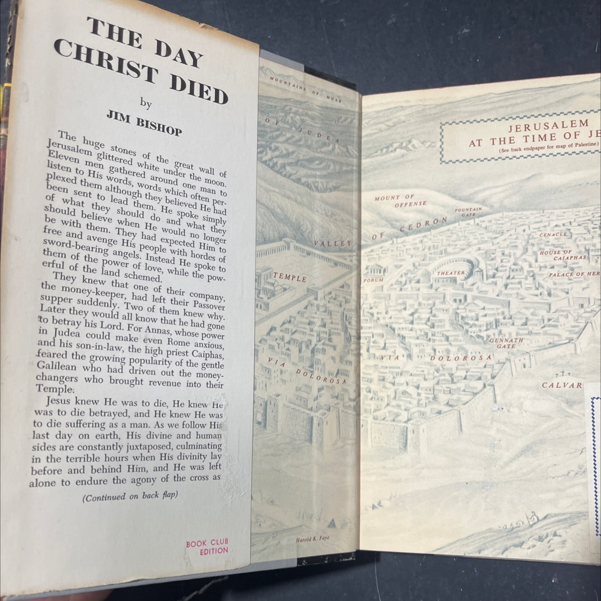 the day christ died book, by jim bishop, 1957 Hardcover image 4