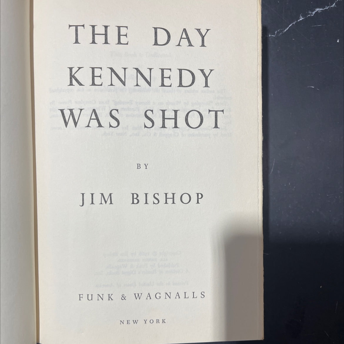 the day kennedy was shot book, by jim bishop, 1968 Hardcover image 2