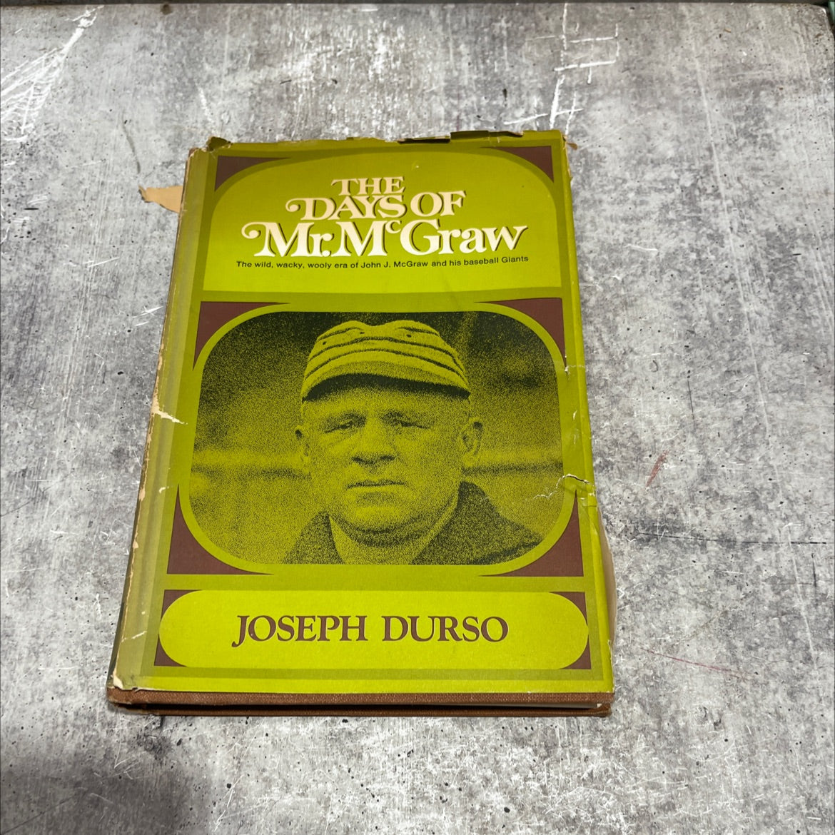 the days of mr. mcgraw book, by joseph durso, 1969 Hardcover image 1
