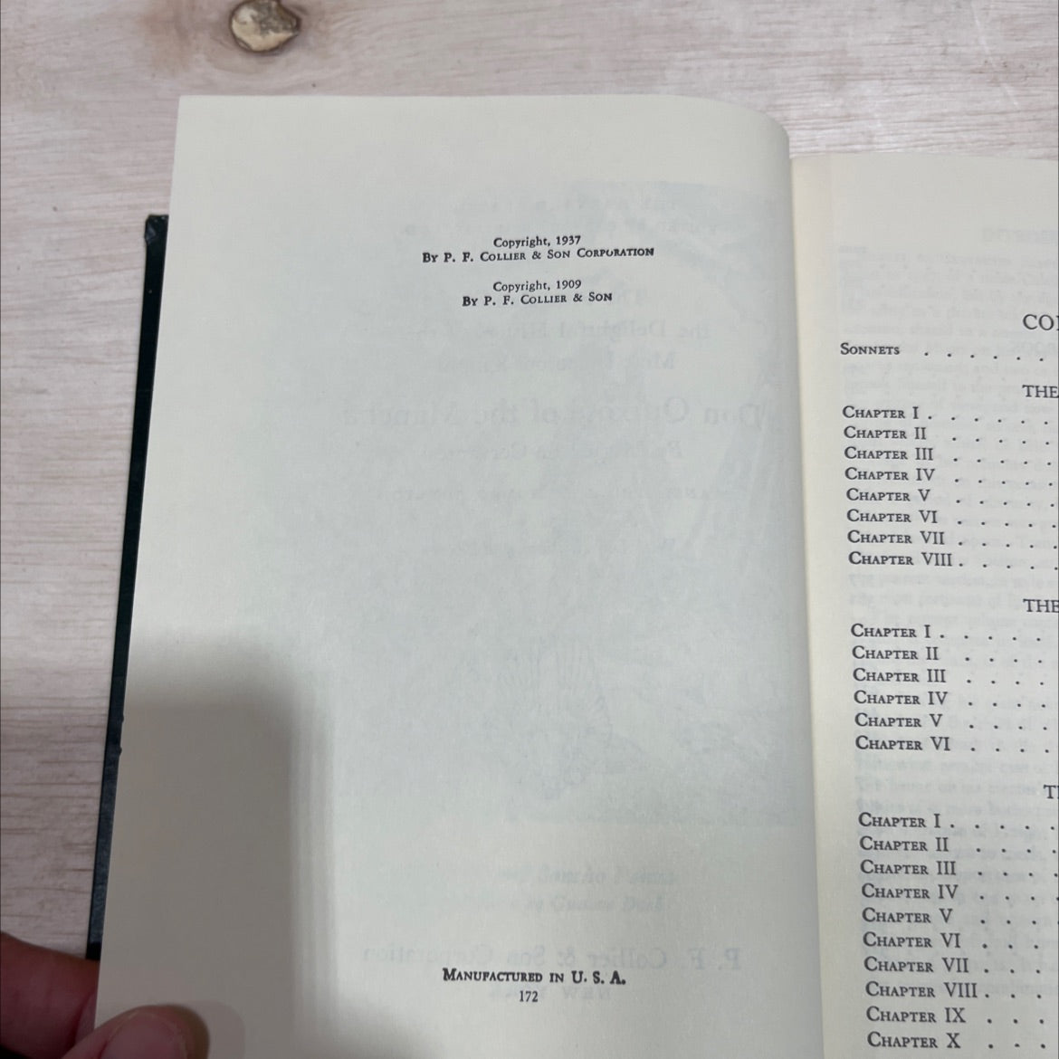 the delightful history of the most ingenious knight don quixote of the mancha book, by miguel de cervantes, 1937 Leather image 3