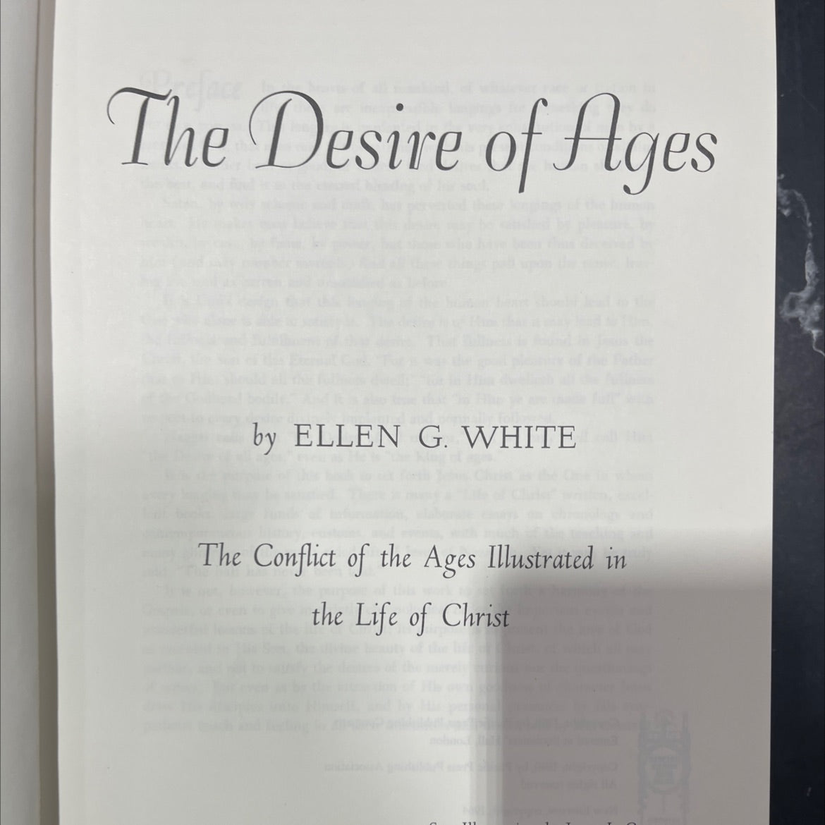the desire of ages book, by ellen g. white, 1964 Hardcover image 2