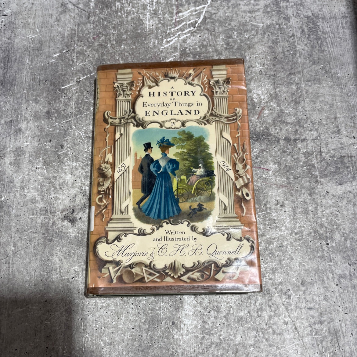 the details of merry the village fair book, by marjorie & c. h. b. quennell, 1958 Hardcover image 1