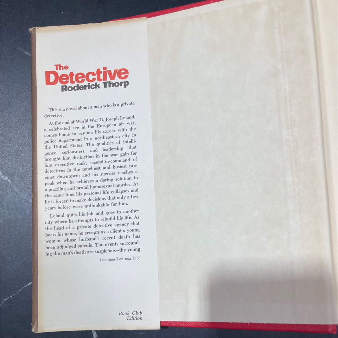 the detective book, by roderick thorp, 1966 Hardcover image 4
