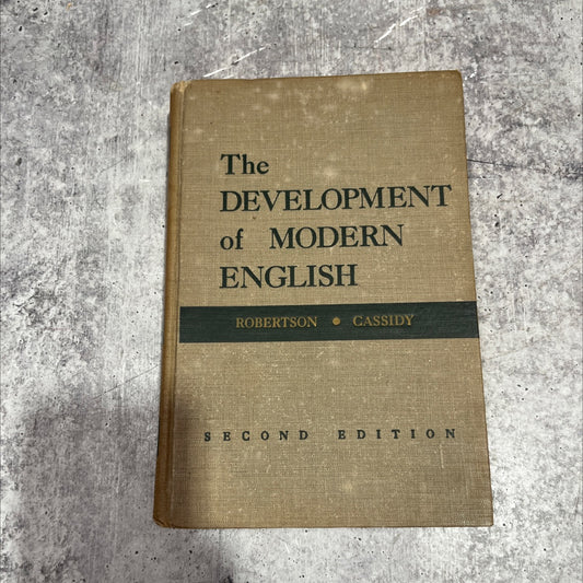 the development of modern english book, by stuart robertson, 1954 Hardcover image 1