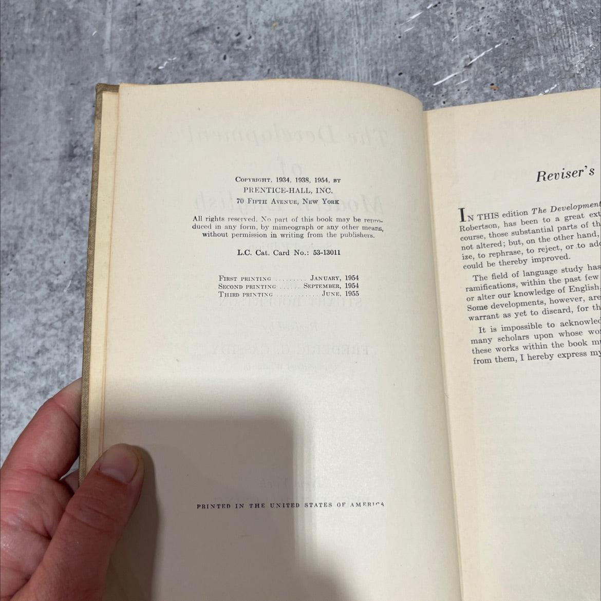 the development of modern english book, by stuart robertson, 1954 Hardcover image 3