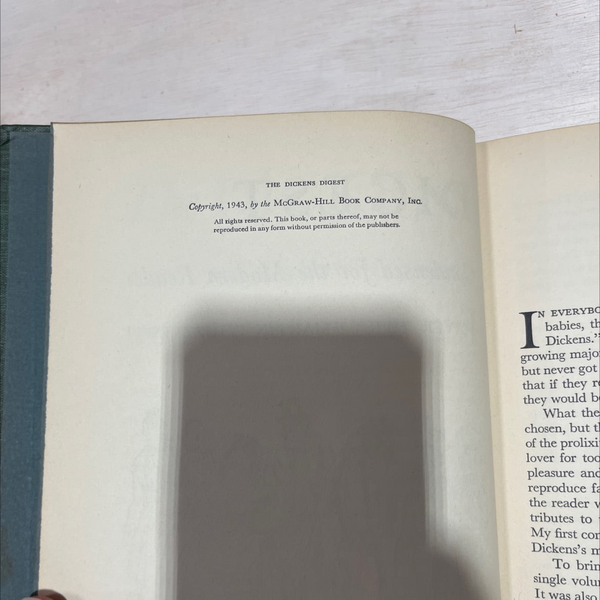 the dickens four great dickens masterpieces book, by charles dickens, 1943 Hardcover image 3