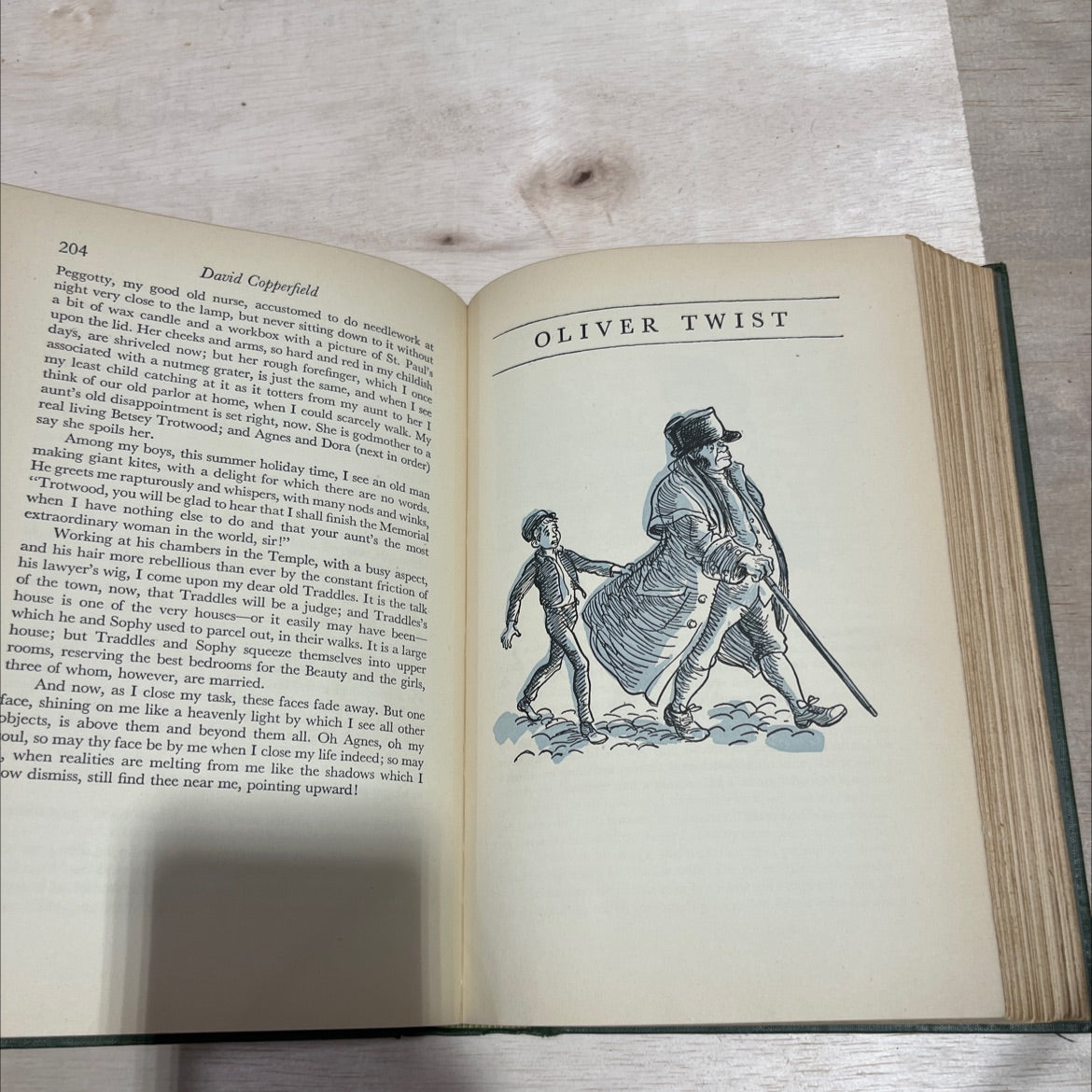 the dickens four great dickens masterpieces book, by charles dickens, 1943 Hardcover image 4