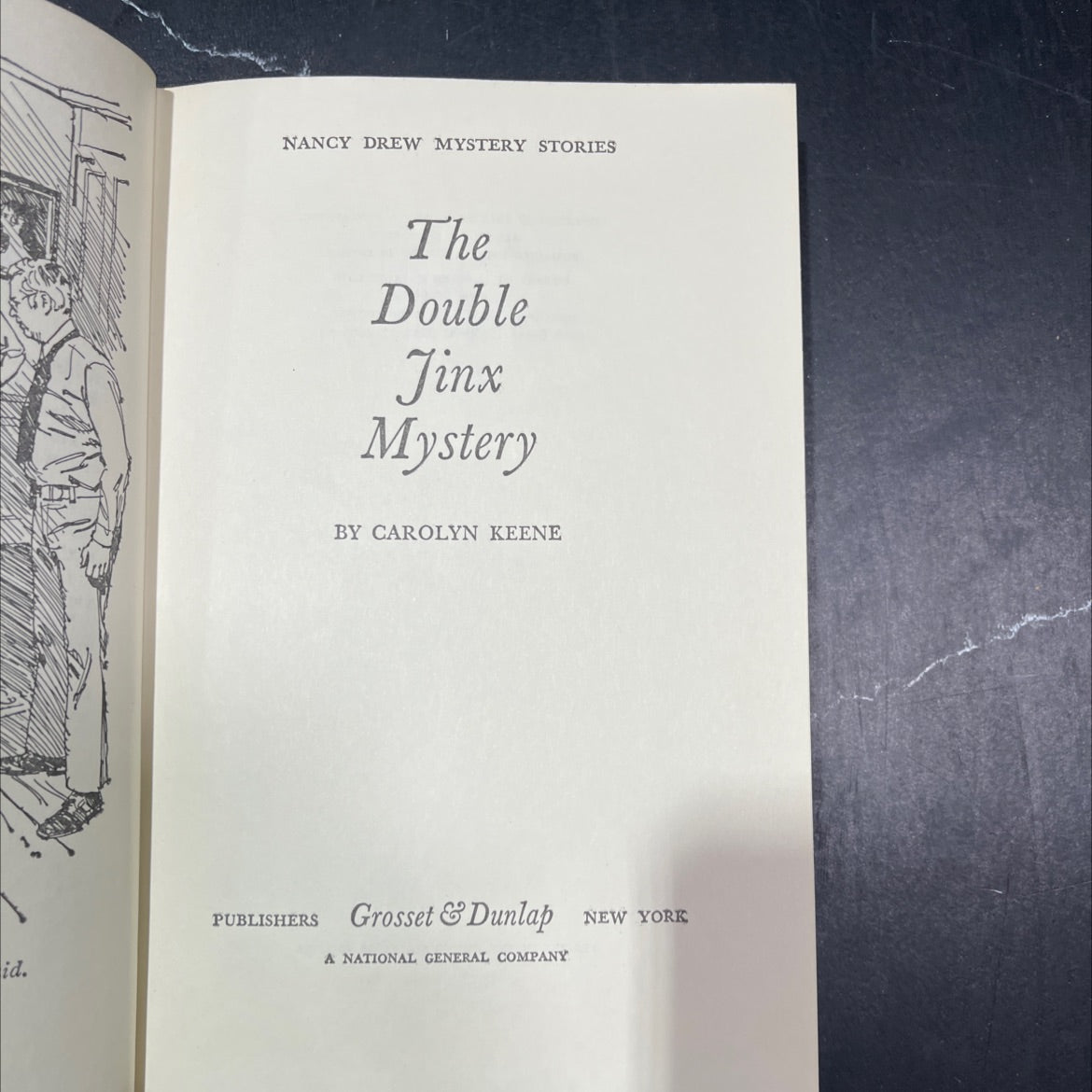 the double jinx mystery book, by carolyn keene, 1973 Hardcover image 2