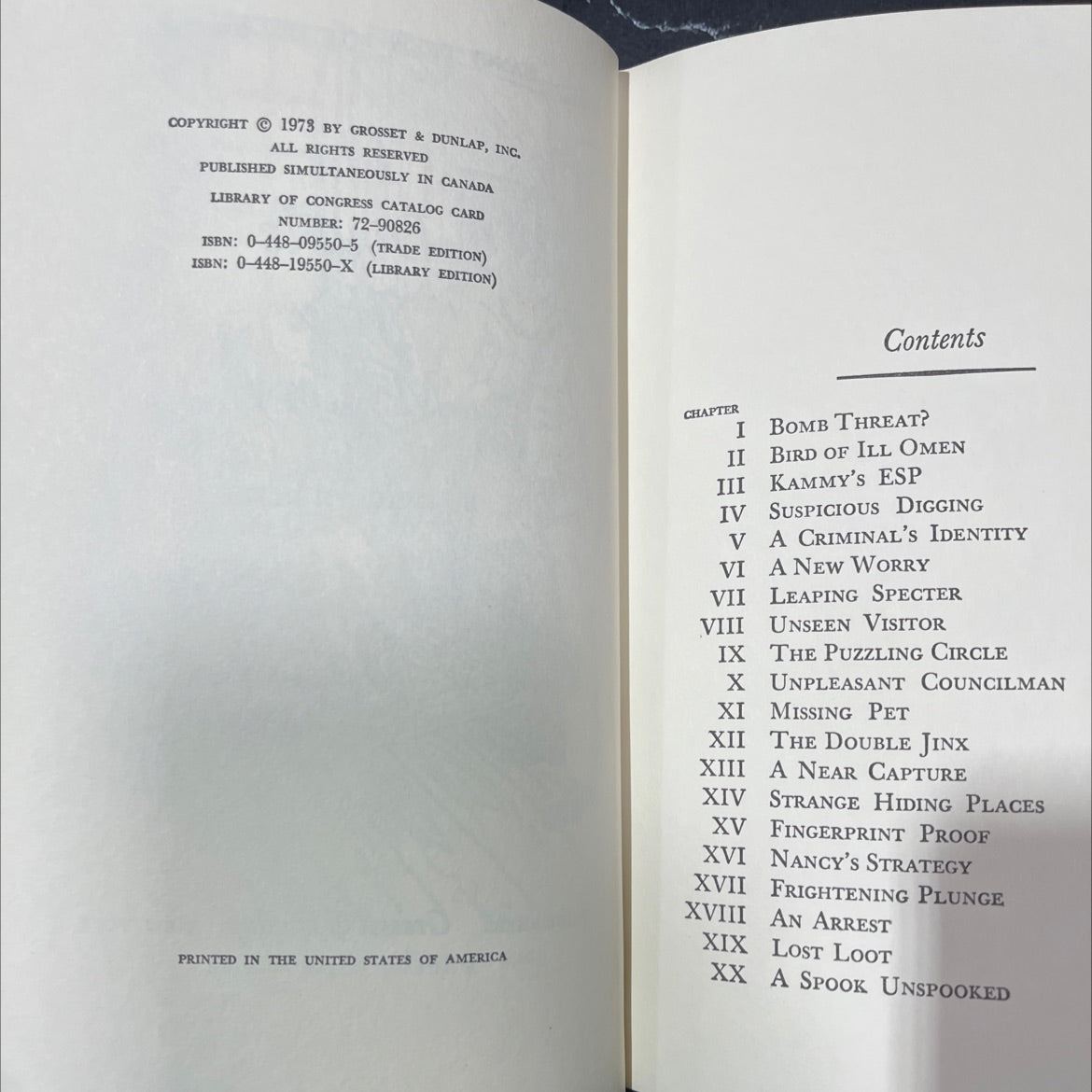 the double jinx mystery book, by carolyn keene, 1973 Hardcover image 3