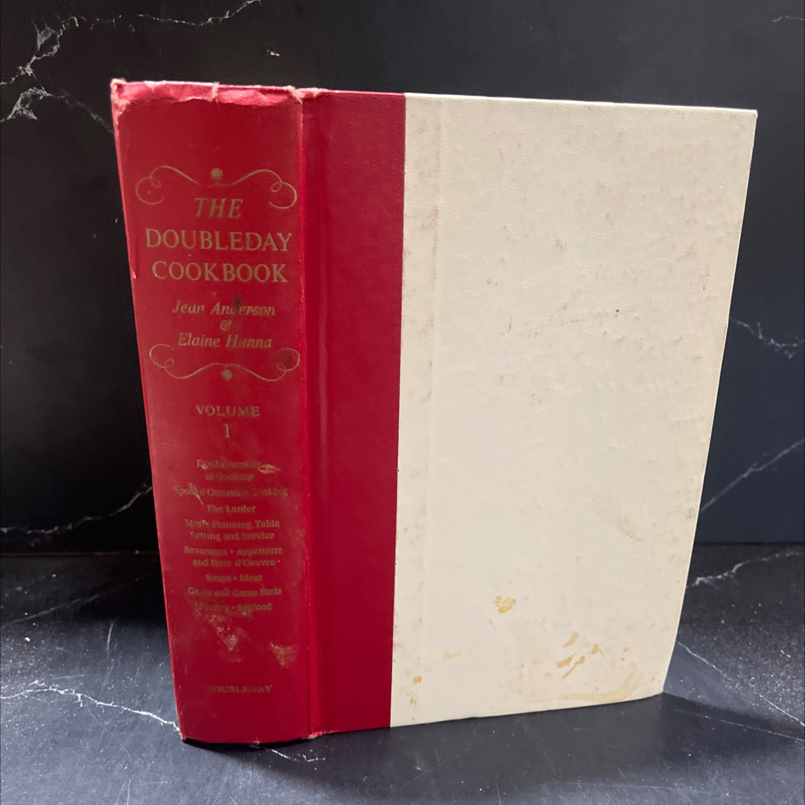 the doubleday cookbook volume 1 complete contemporary cooking book, by jean anderson and elaine hanna, 1975 Hardcover image 1