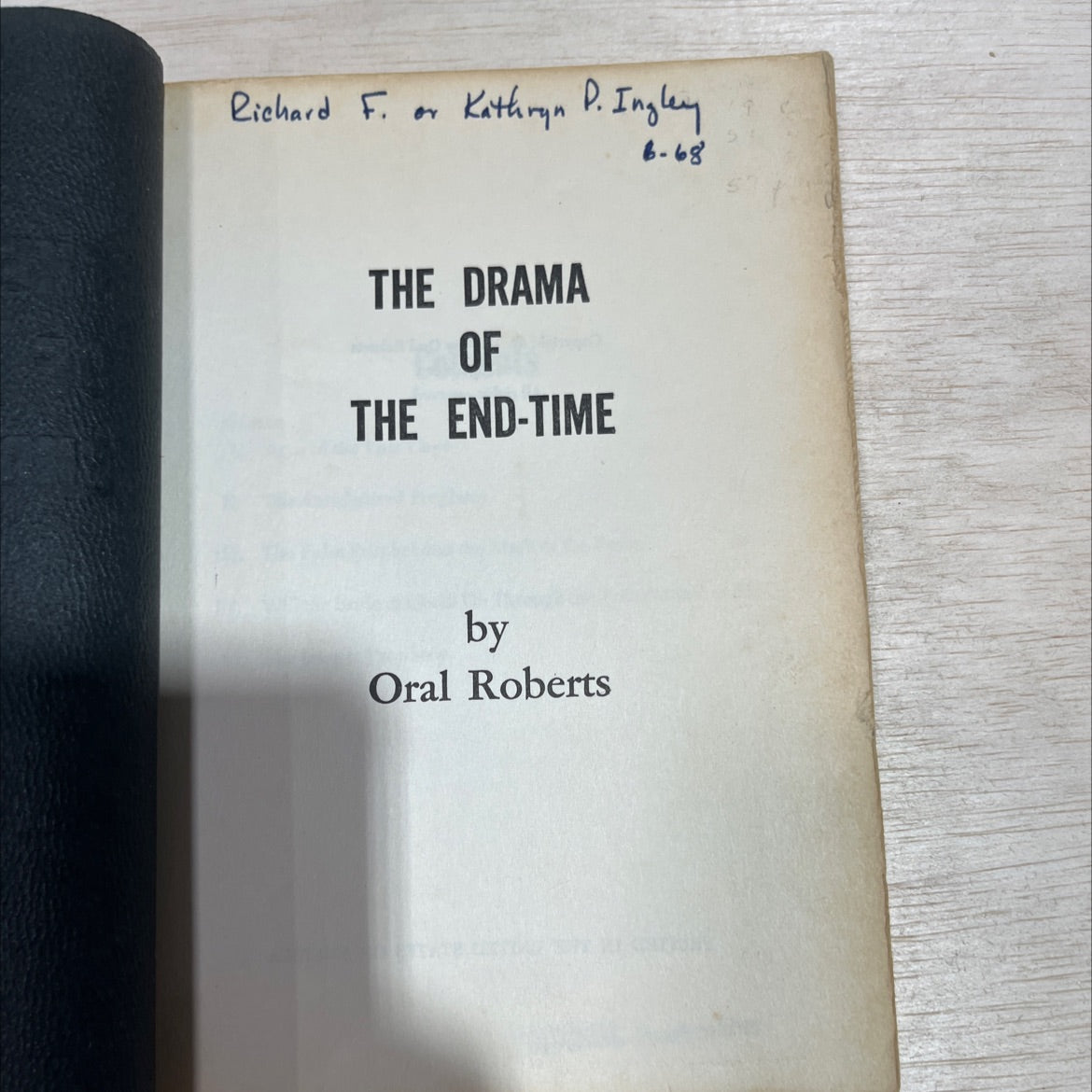 the drama of the end-time book, by Oral Roberts, 1963 Paperback image 2