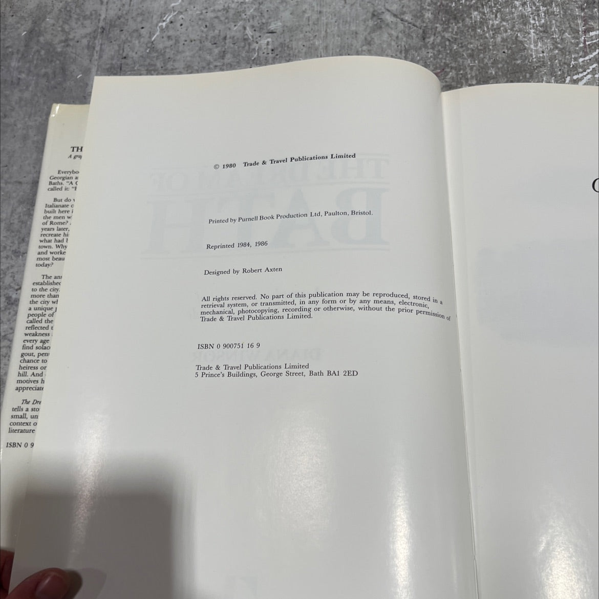 the dream of bath book, by diana winsor, 1986 Hardcover image 3