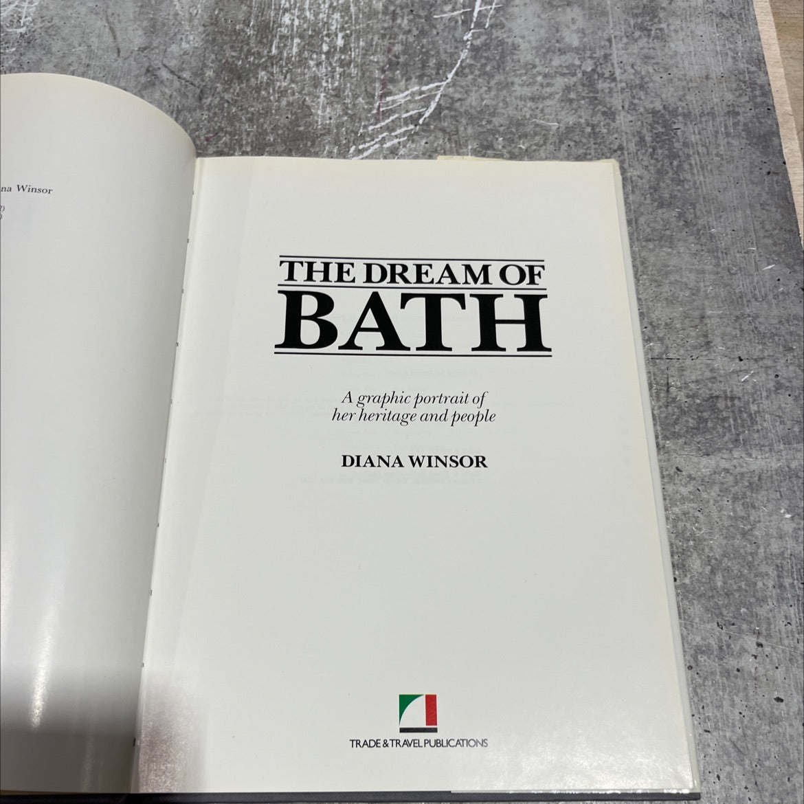 the dream of bath book, by diana winsor, 1986 Hardcover image 2