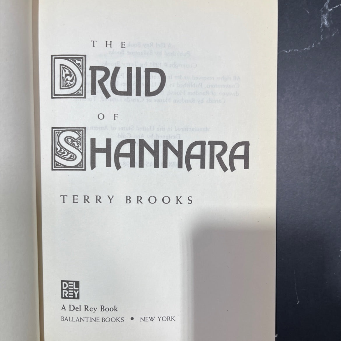 the druid of shannara book, by terry brooks, 1991 Hardcover image 2