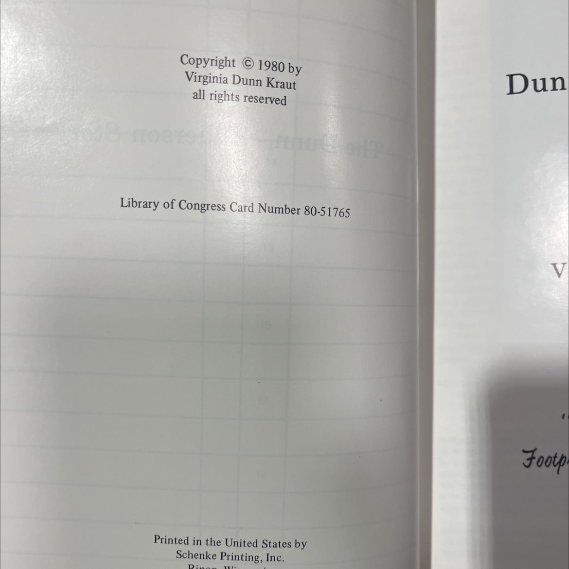 the dunn-anderson story book, by Virginia Dunn Kraut, 1980 Hardcover image 3