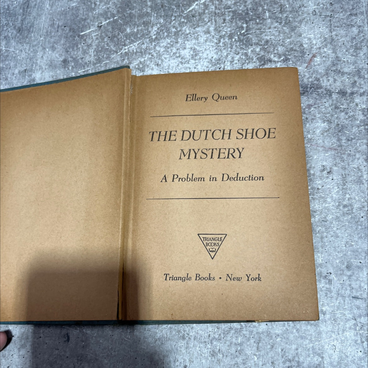 the dutch shoe mystery a problem in deduction book, by ellery queen, 1941 Hardcover image 2