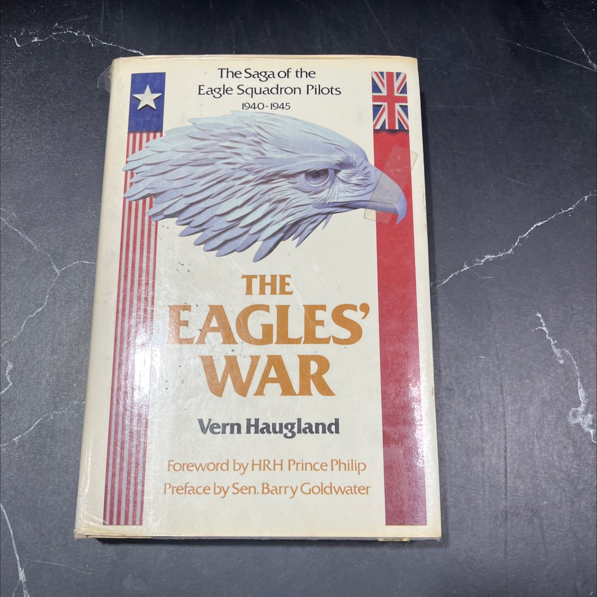 the eagles' war the saga of the eagle squadron pilots 1940-1945 book, by vern haugland, 1982 Hardcover image 1