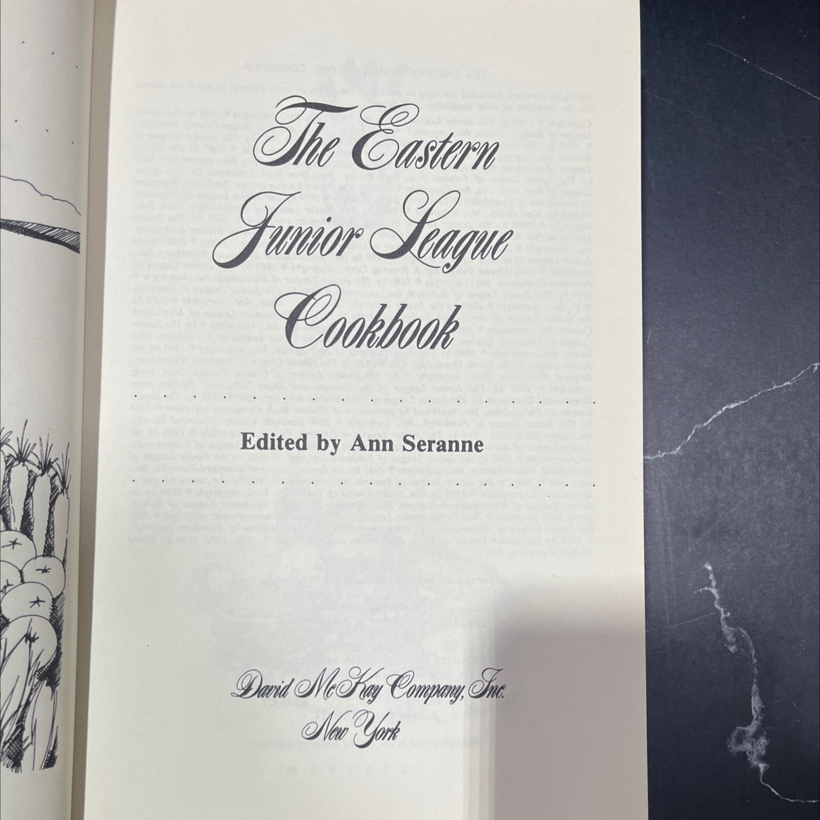 the eastern junior league cookbook book, by ann seranne, 1980 Hardcover image 2