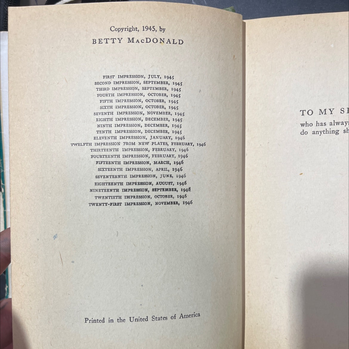 the egg and i book, by betty macdonald, 1946 Hardcover image 3