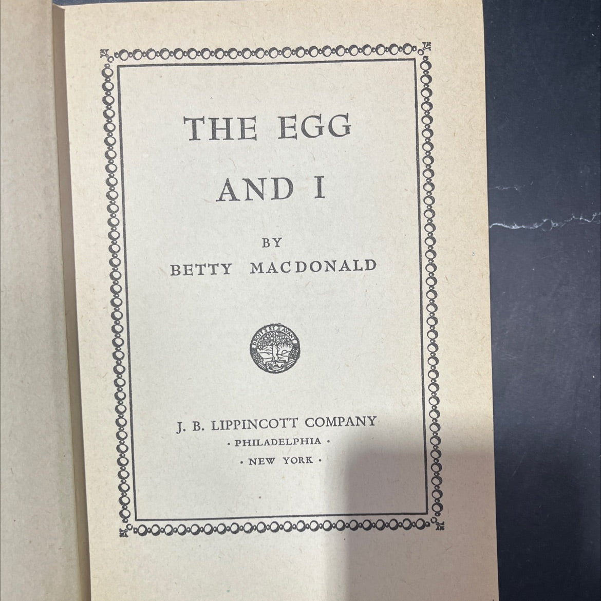 the egg and i book, by betty macdonald, 1946 Hardcover image 2