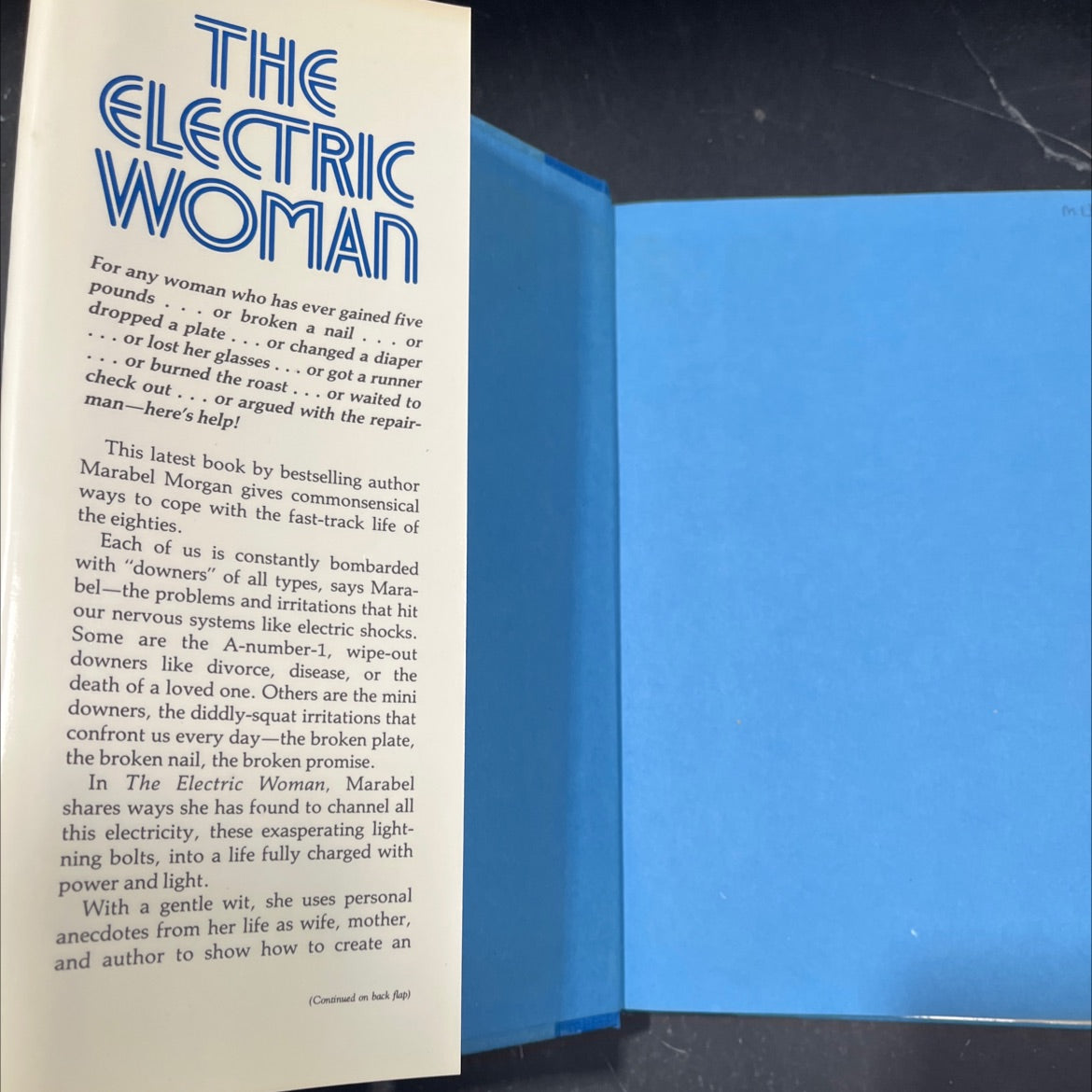 the electric woman: hope for tired mothers, lovers, and others book, by Marabel Morgan, 1985 Hardcover image 4