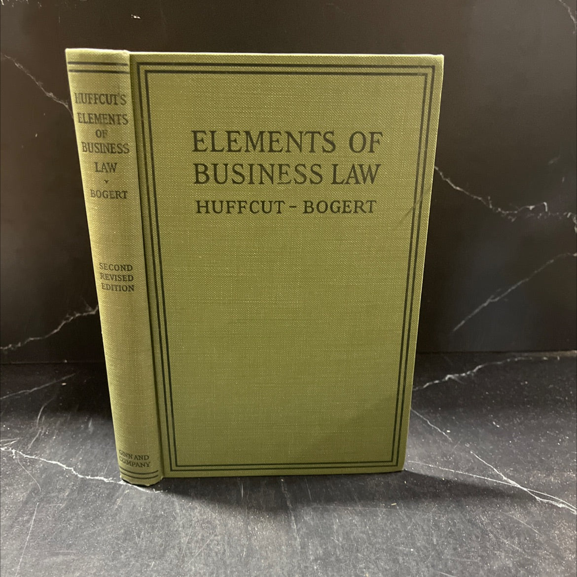 the elements of business law with illustrative examples and problems book, by ernest w. huffcut, 1925 Hardcover image 1