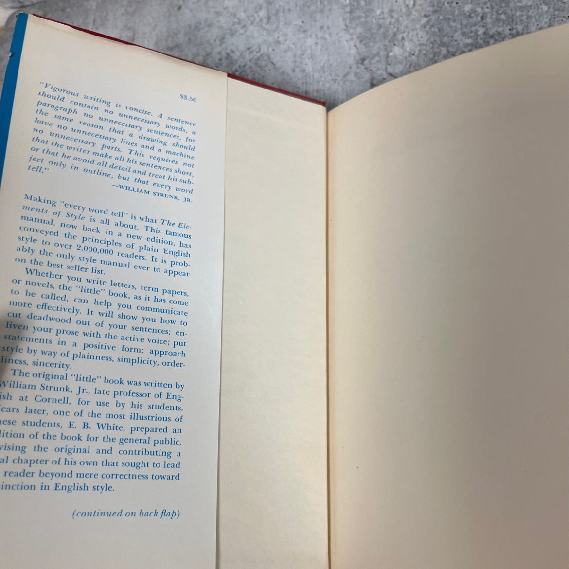 the elements of style book, by william strunk, jr., 1972 Hardcover image 4