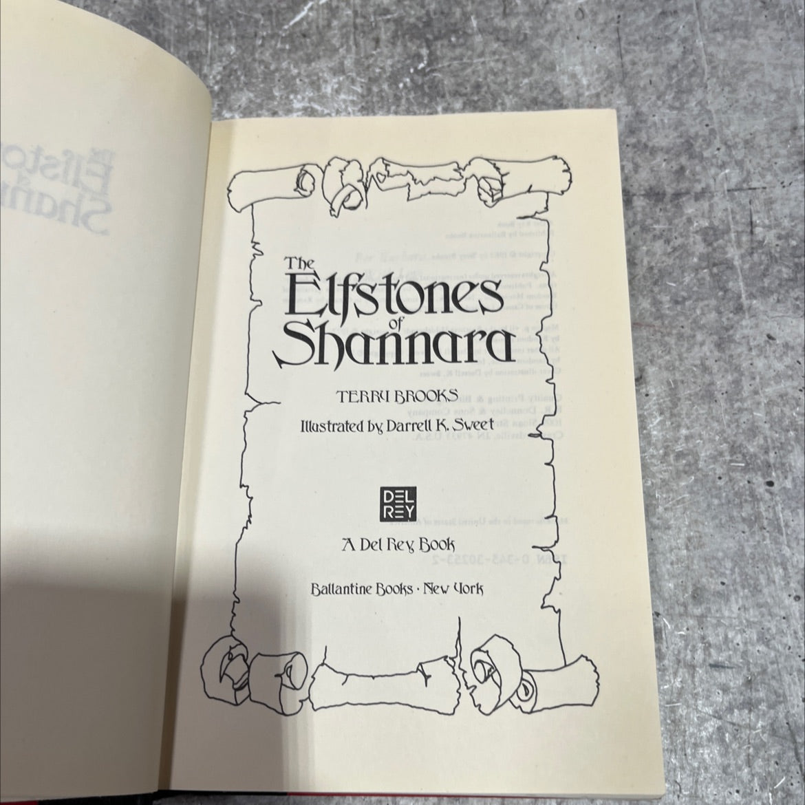 the elfstones shannara book, by terry brooks, 1982 Hardcover image 2