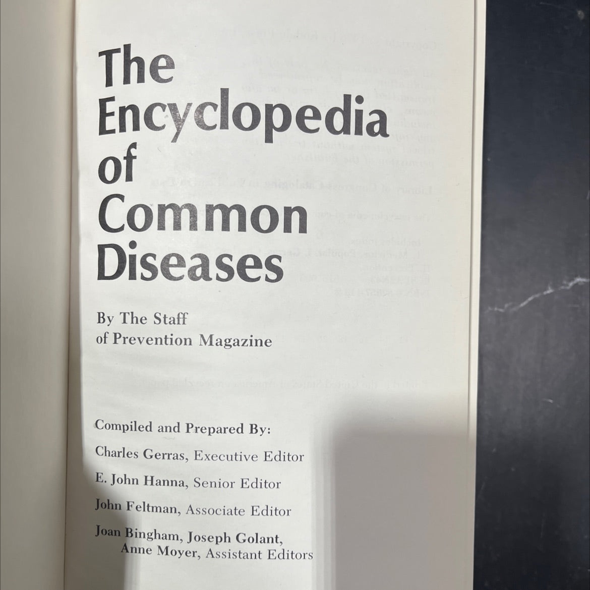 the encyclopedia of common diseases book, by charles gerras, e. john hanna, john feltman, joan bingham, joseph golant, image 2