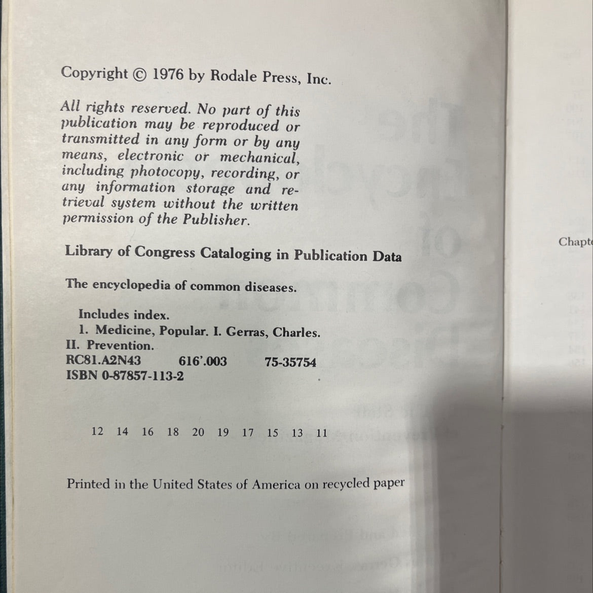 the encyclopedia of common diseases book, by charles gerras, e. john hanna, john feltman, joan bingham, joseph golant, image 3