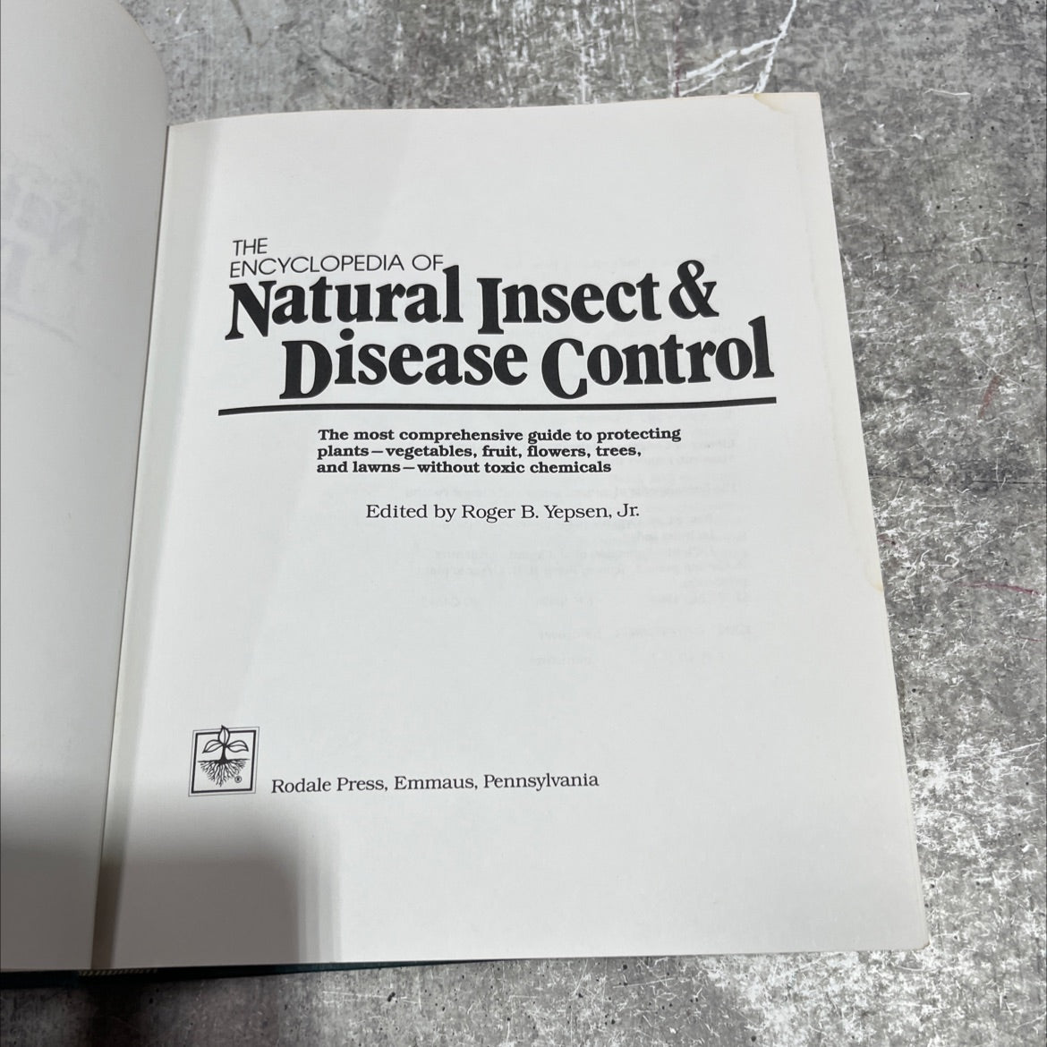 the encyclopedia of natural insect & disease control book, by Roger B. Yepsen, Jr., 1984 Hardcover image 2