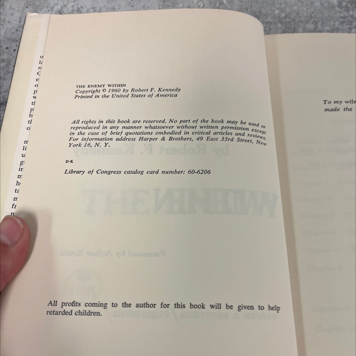 the enemy within book, by Robert F. Kennedy, 1960 Hardcover image 3