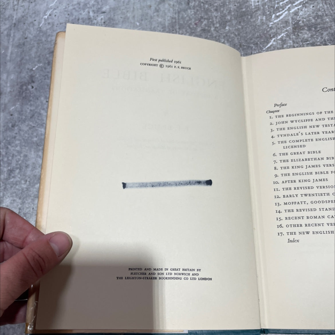 the english bible a history of translations book, by f. f. bruce, 1961 Hardcover image 3