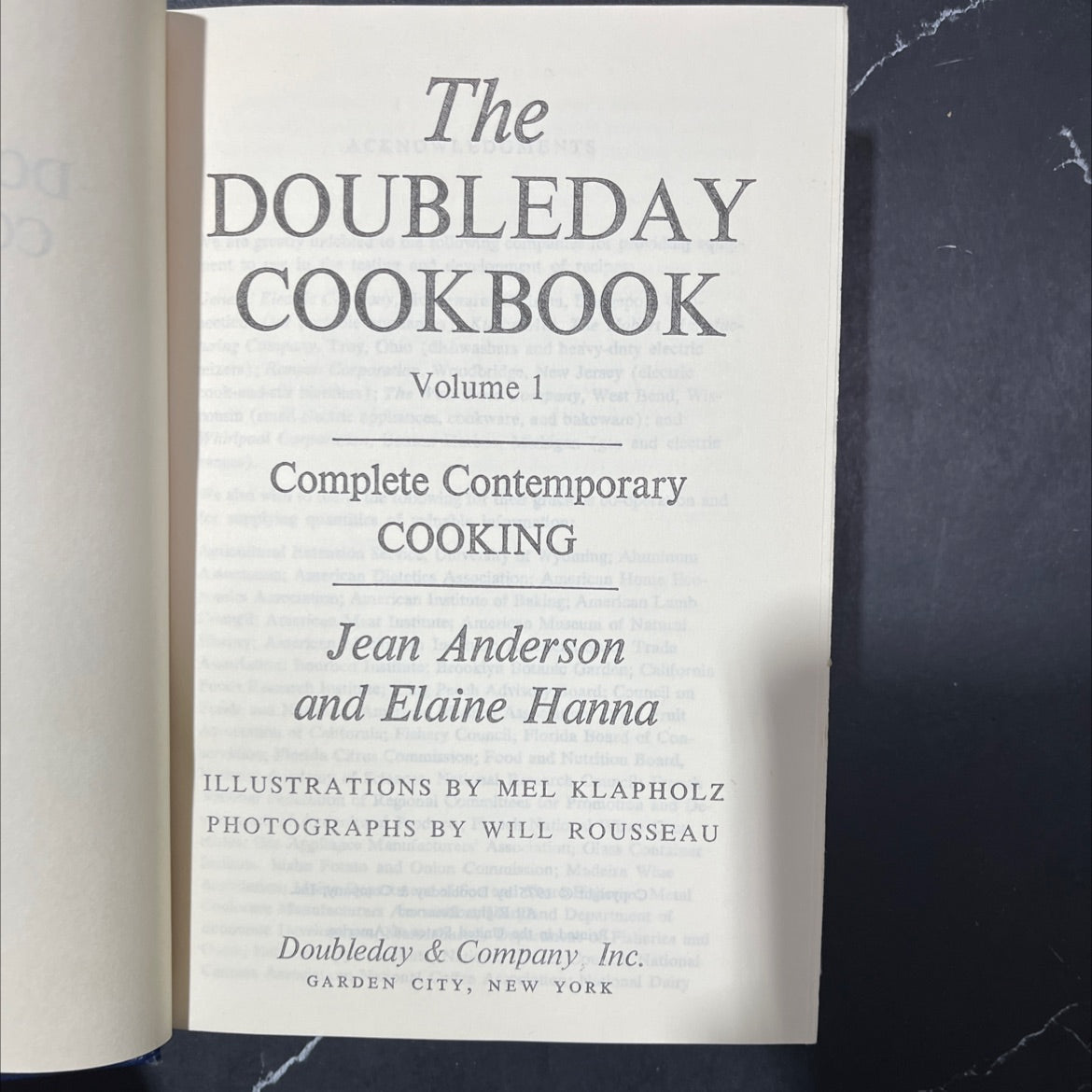 the ents doubleday cookbook book, by unknown, 1975 Hardcover image 2